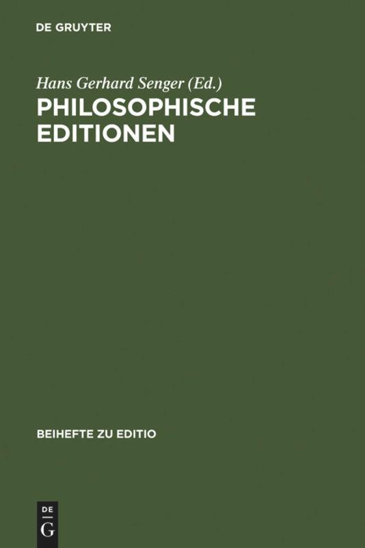 Philosophische Editionen