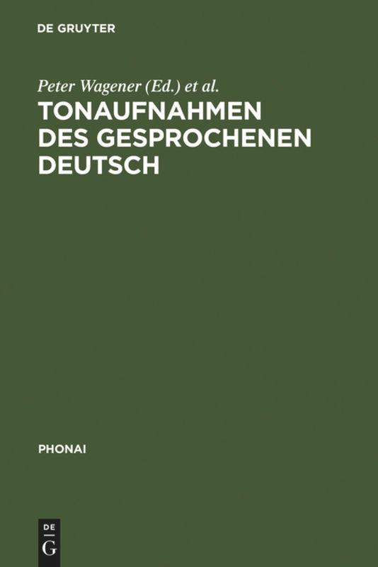 Tonaufnahmen des gesprochenen Deutsch