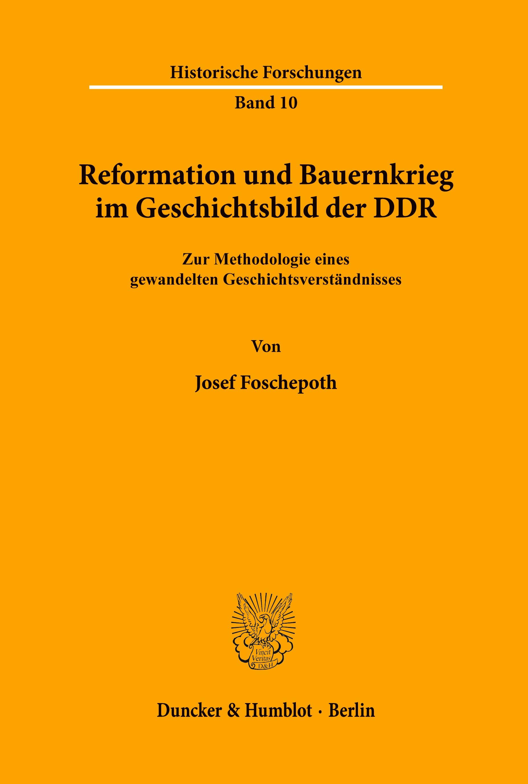 Reformation und Bauernkrieg im Geschichtsbild der DDR.