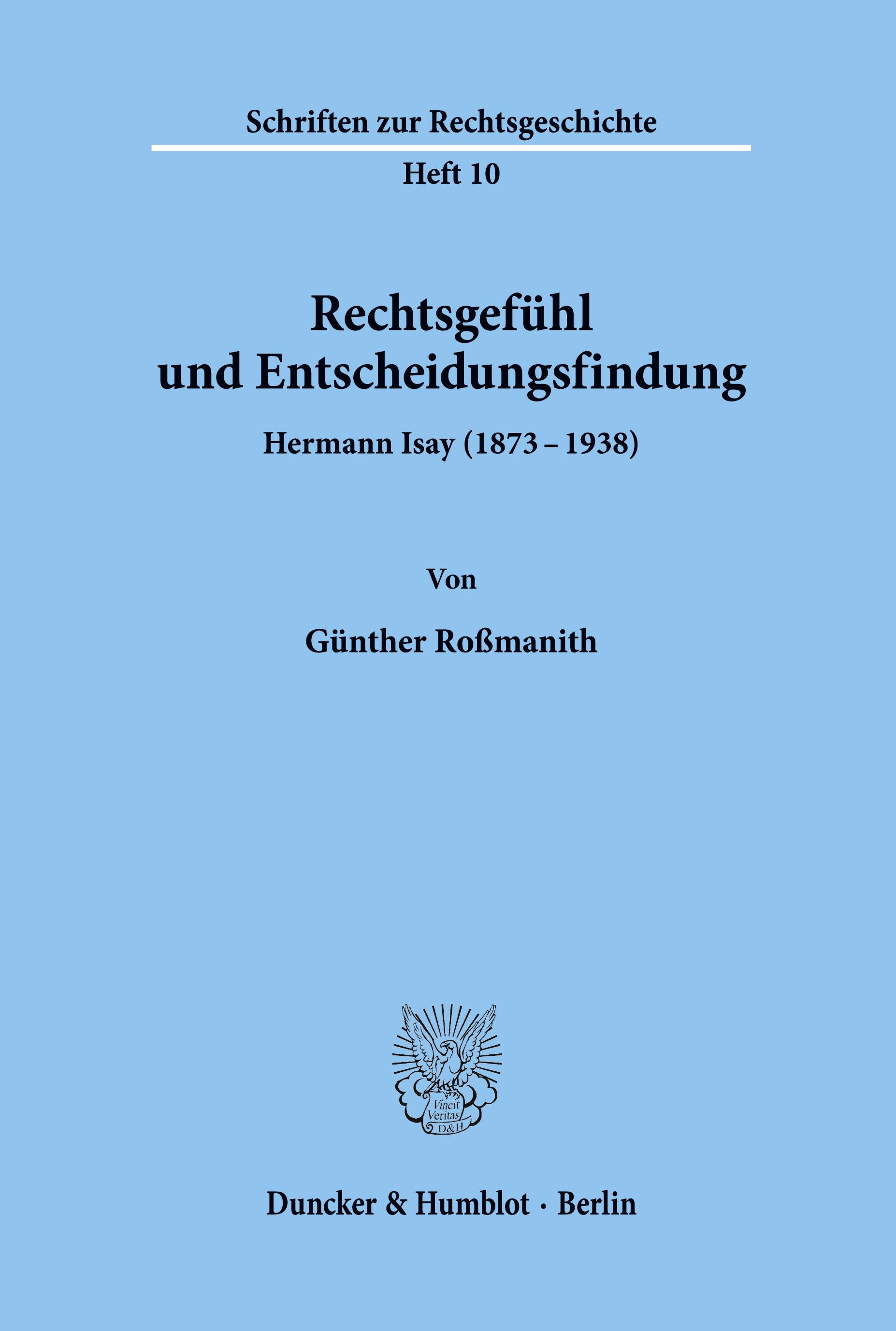 Rechtsgefühl und Entscheidungsfindung.