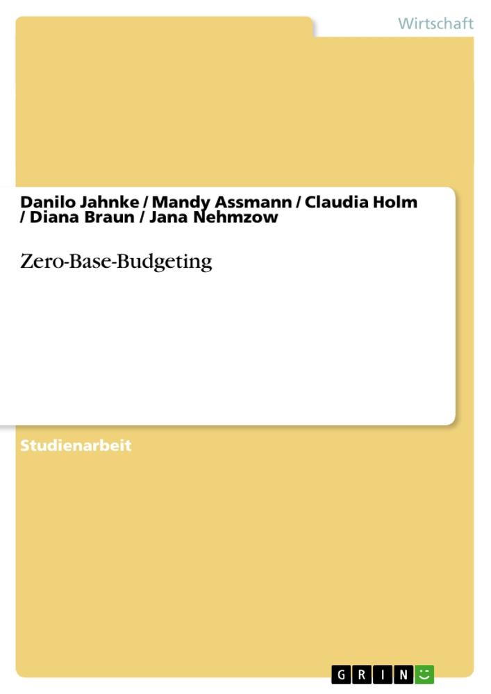 Zero-Base-Budgeting