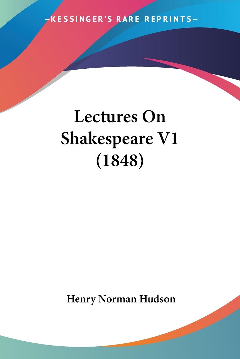 Lectures On Shakespeare V1 (1848)