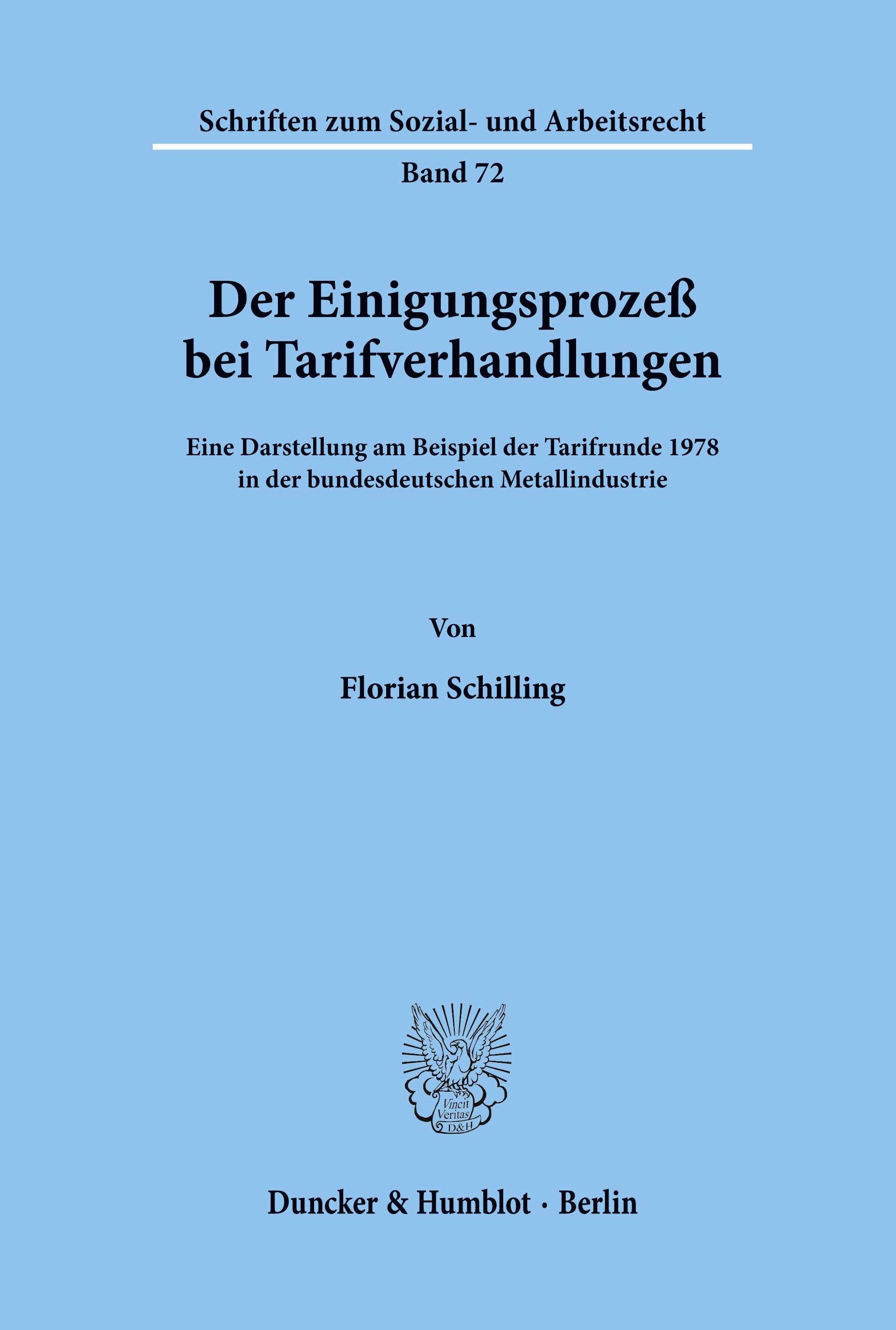 Der Einigungsprozeß bei Tarifverhandlungen.