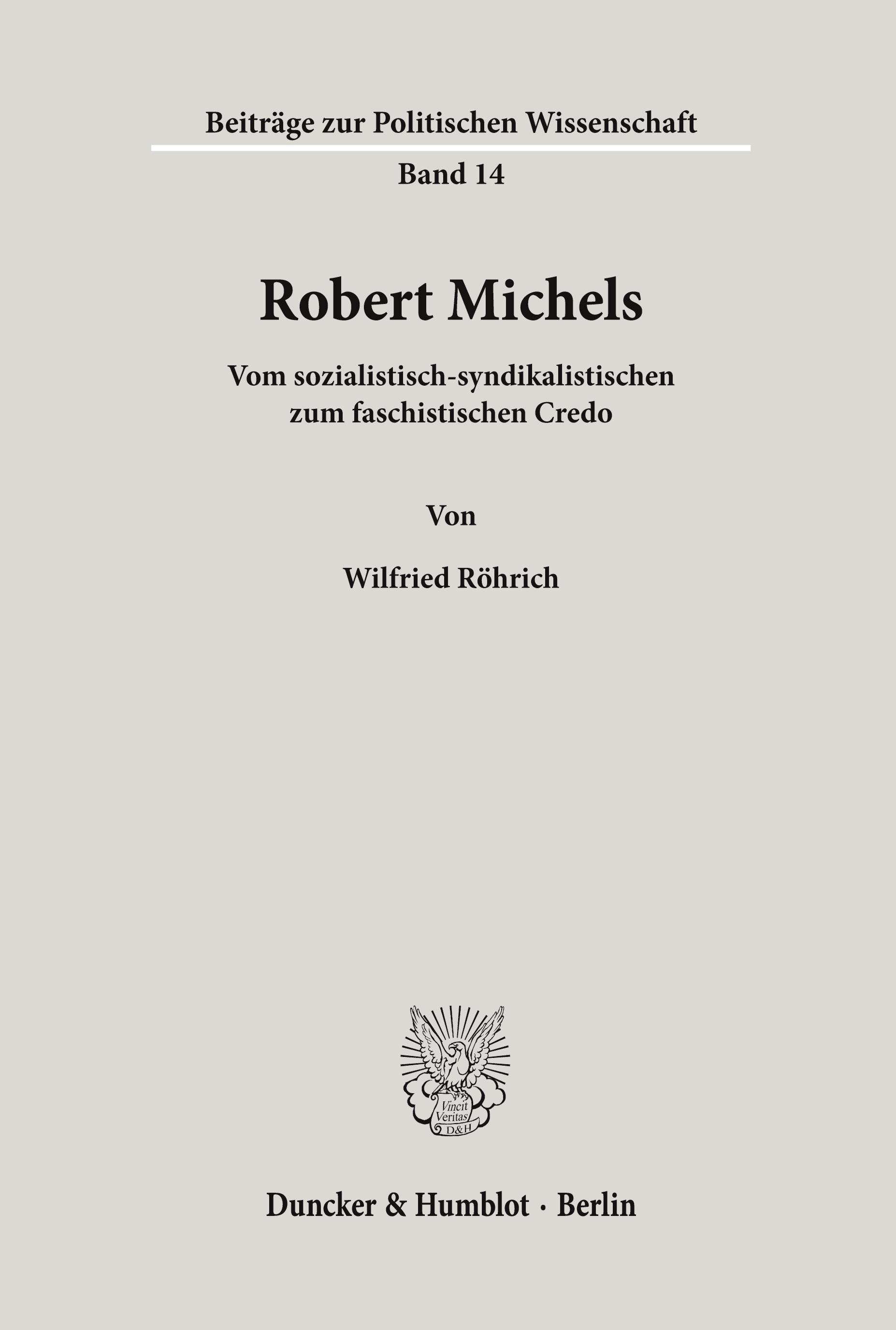 Robert Michels.