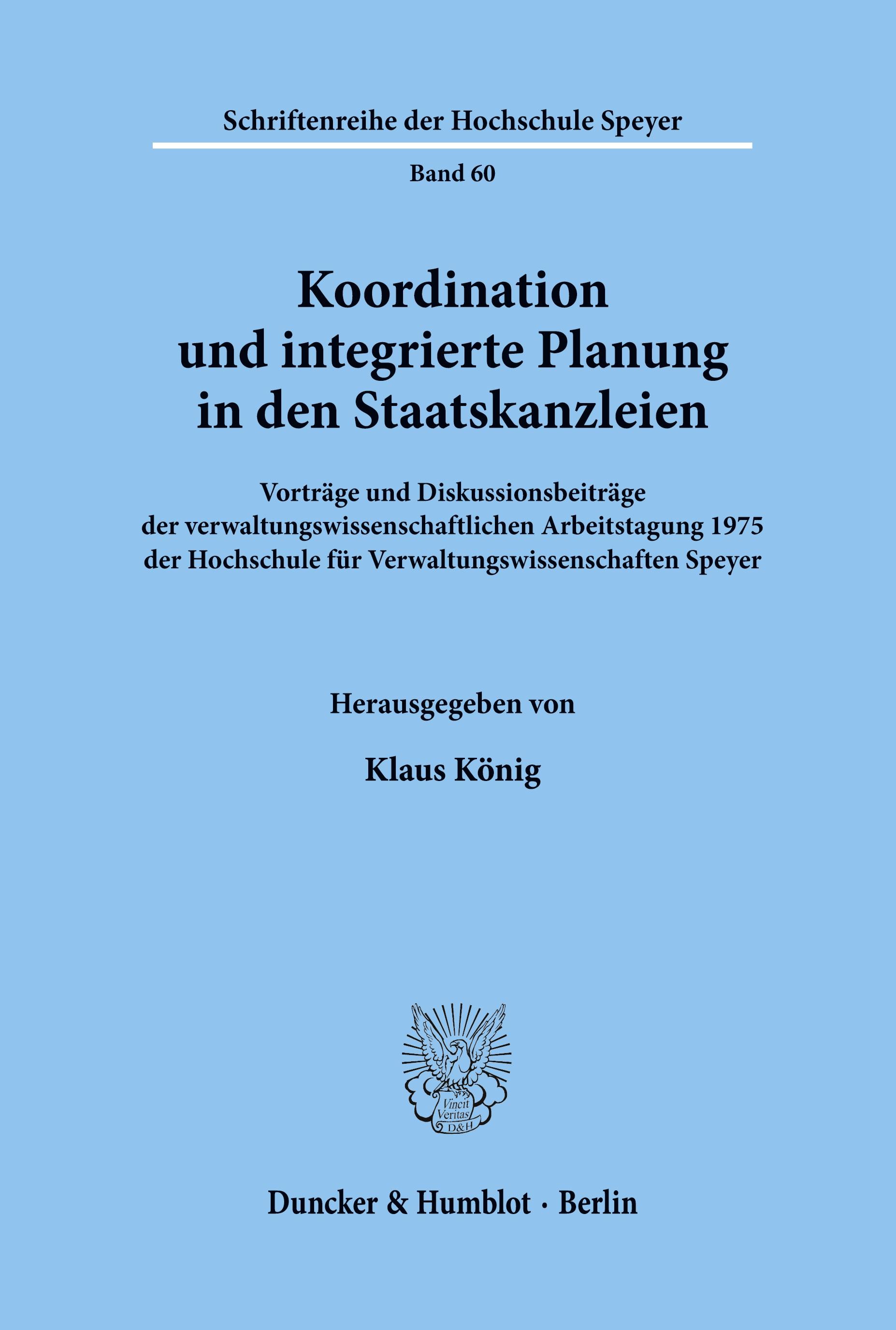 Koordination und integrierte Planung in den Staatskanzleien.