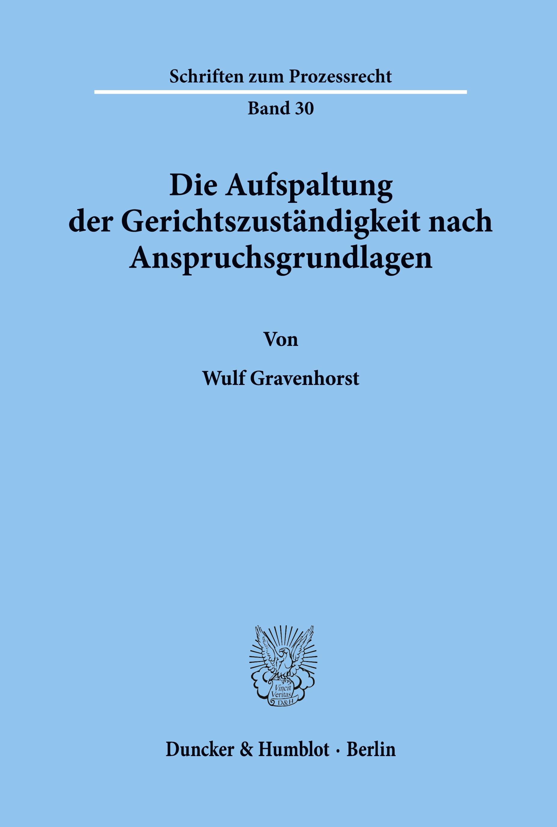 Die Aufspaltung der Gerichtszuständigkeit nach Anspruchsgrundlagen.