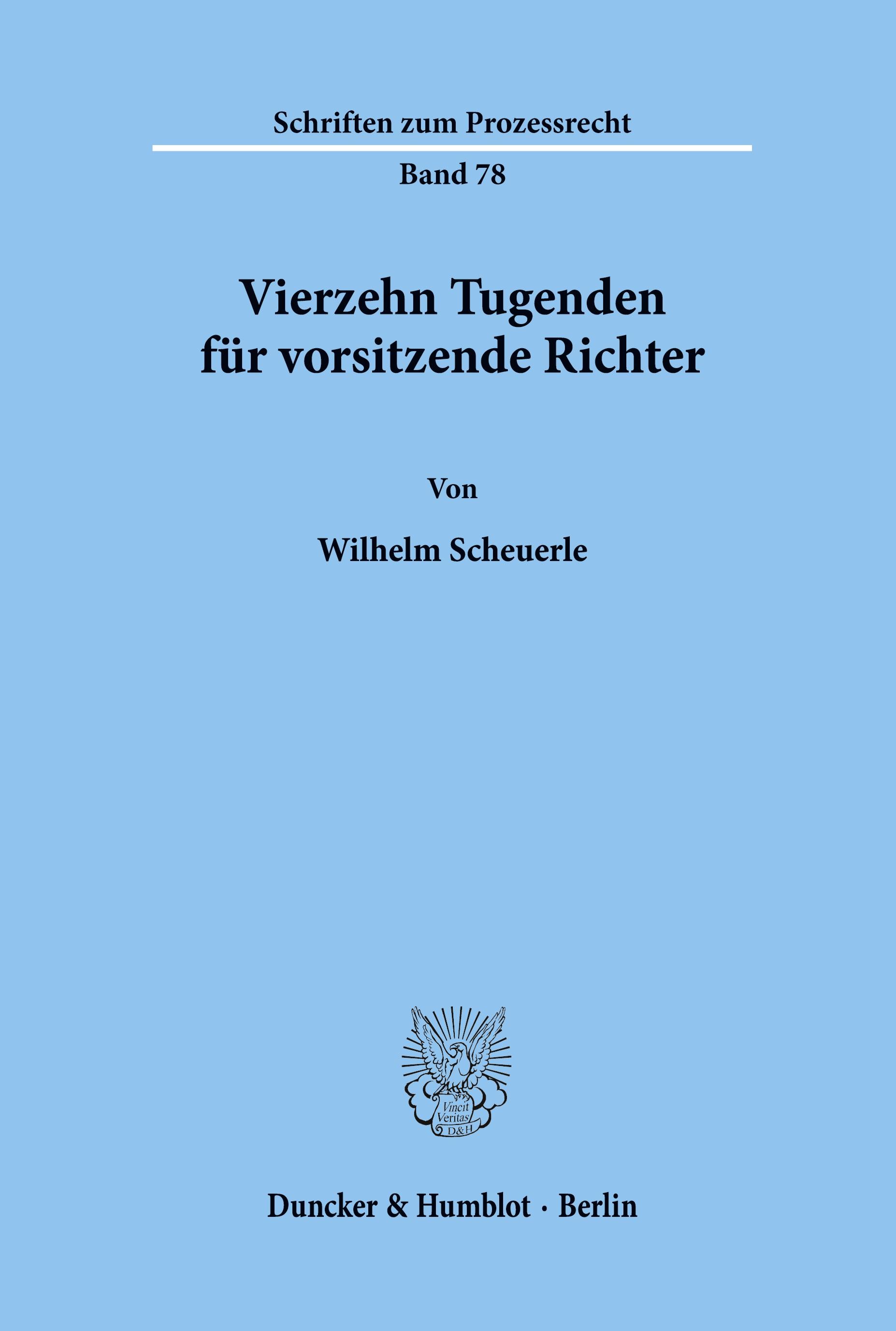 Vierzehn Tugenden für vorsitzende Richter.