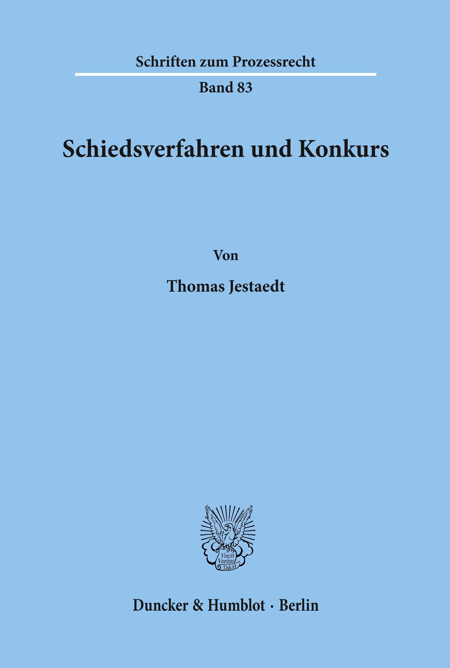 Schiedsverfahren und Konkurs.