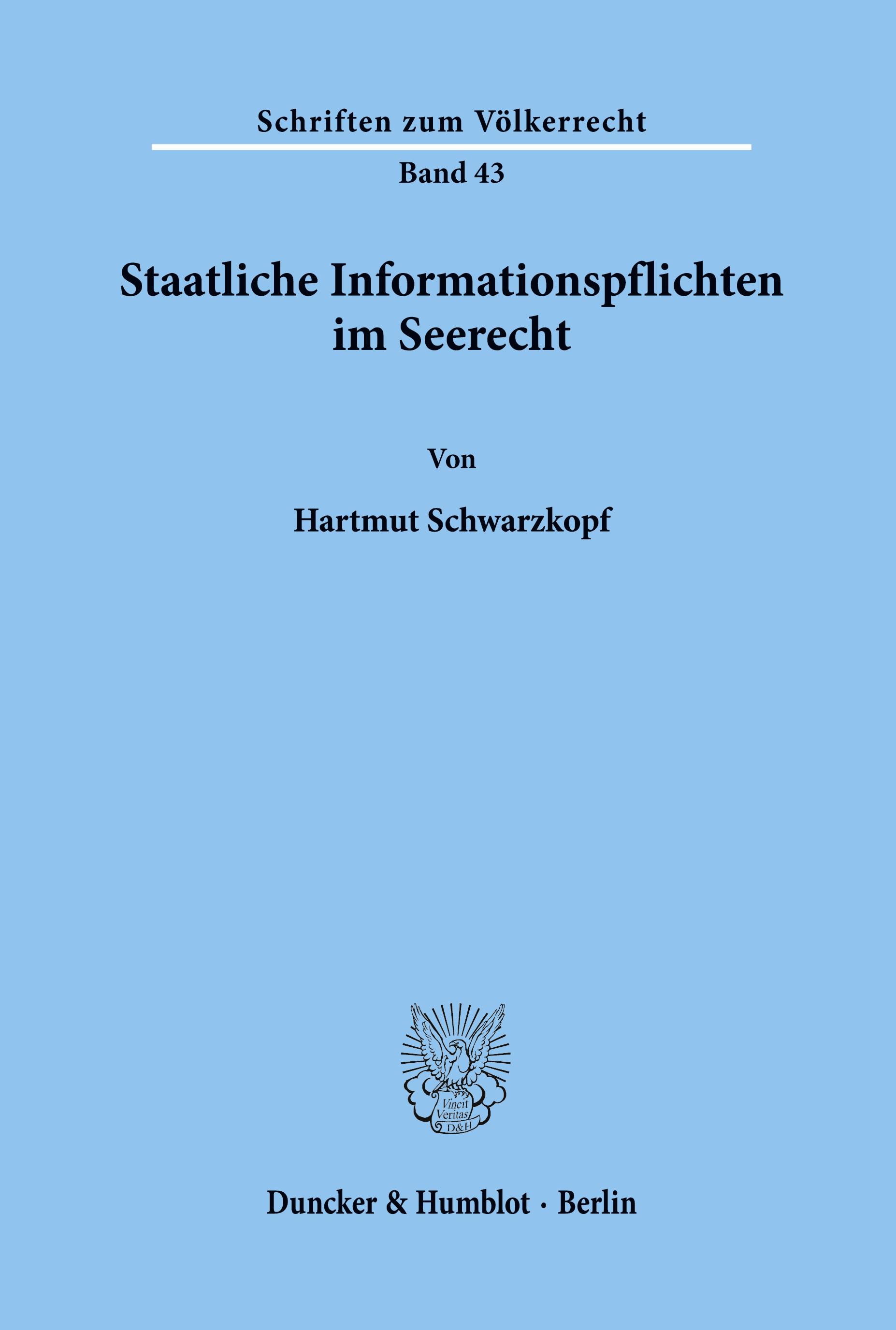 Staatliche Informationspflichten im Seerecht.