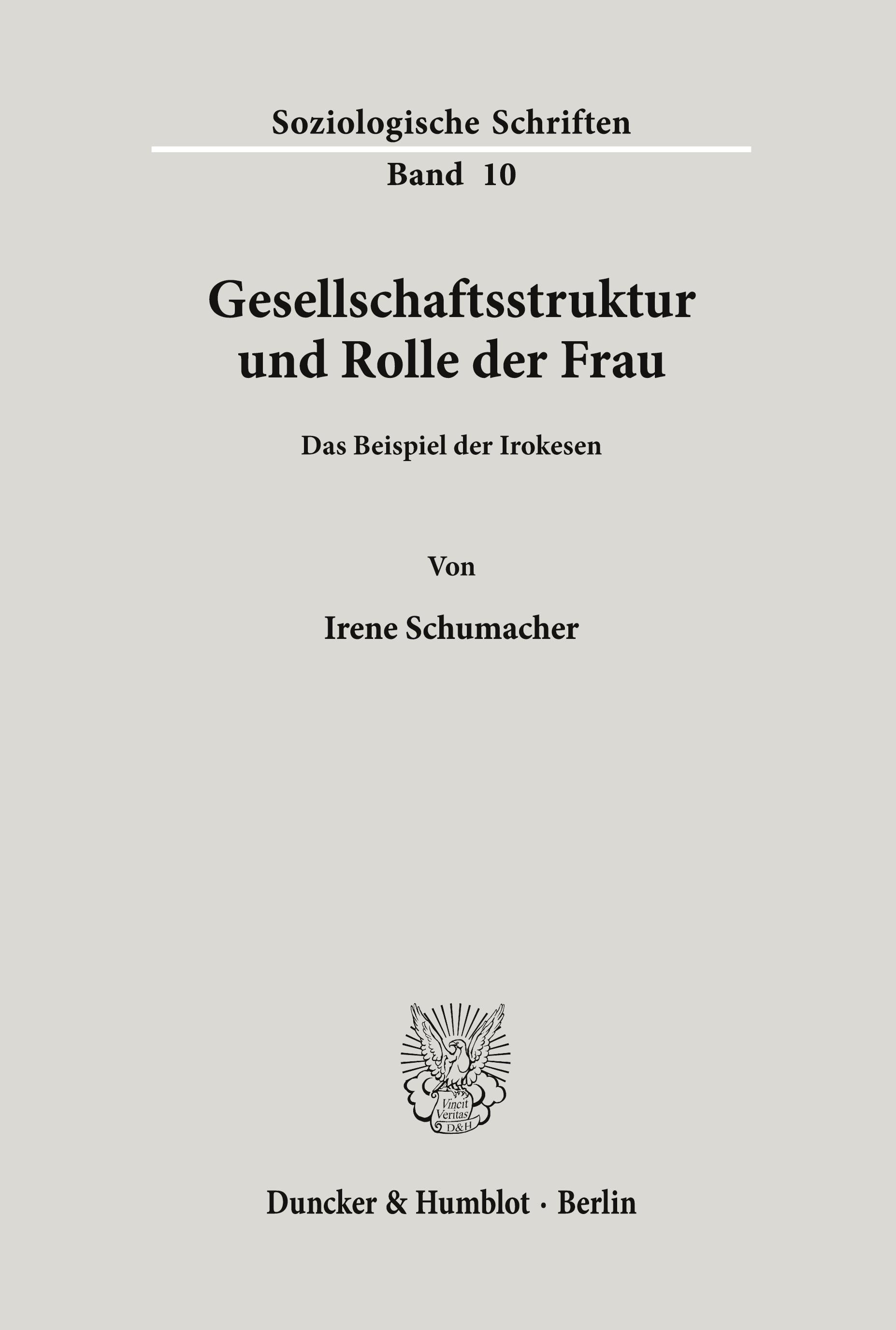 Gesellschaftsstruktur und Rolle der Frau.