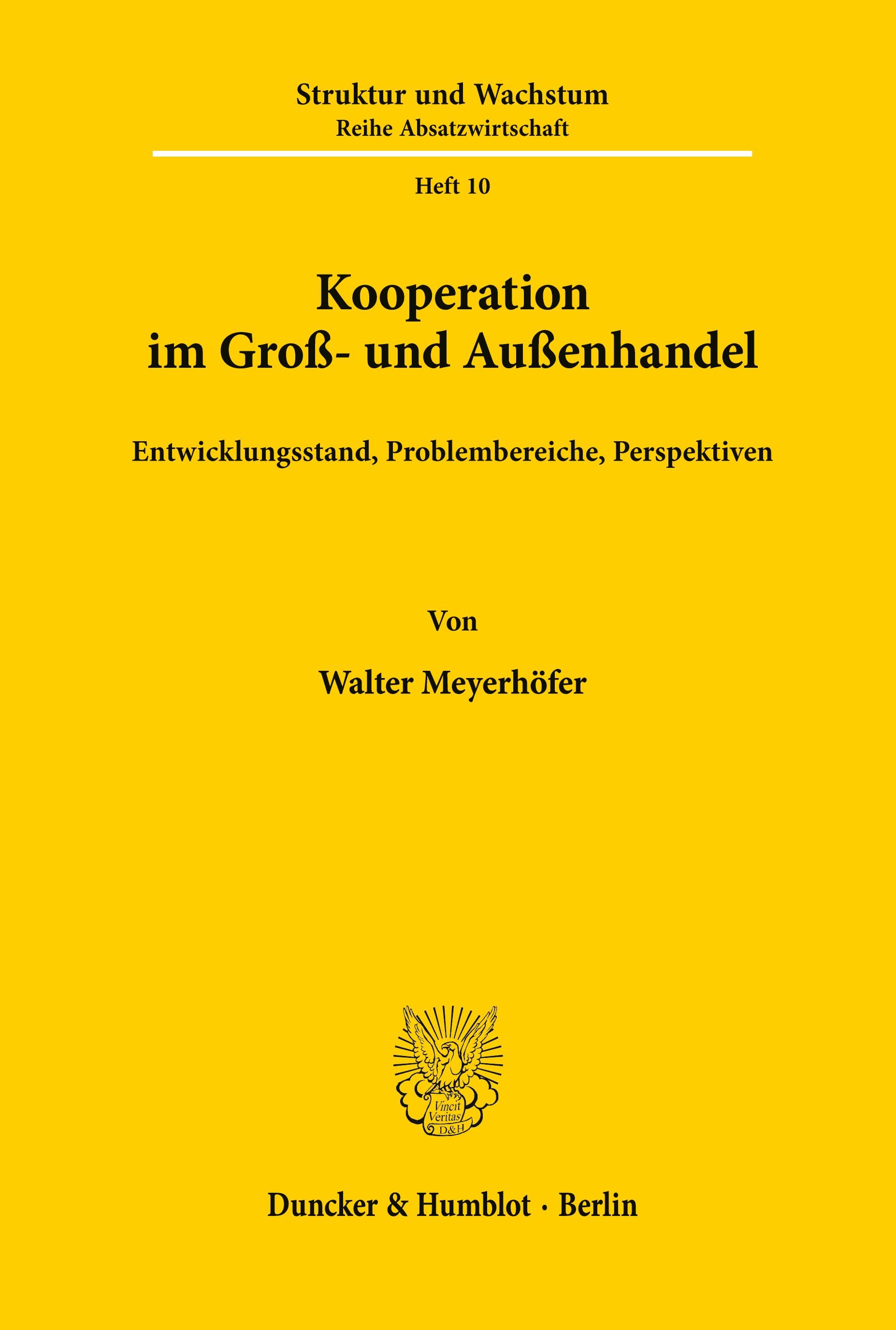 Kooperation im Groß- und Außenhandel.