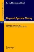 Tulane University Ring and Operator Theory Year, 1970-1971