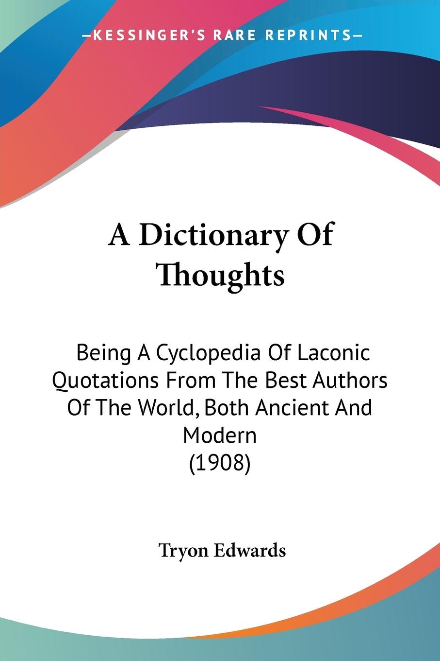 A Dictionary Of Thoughts