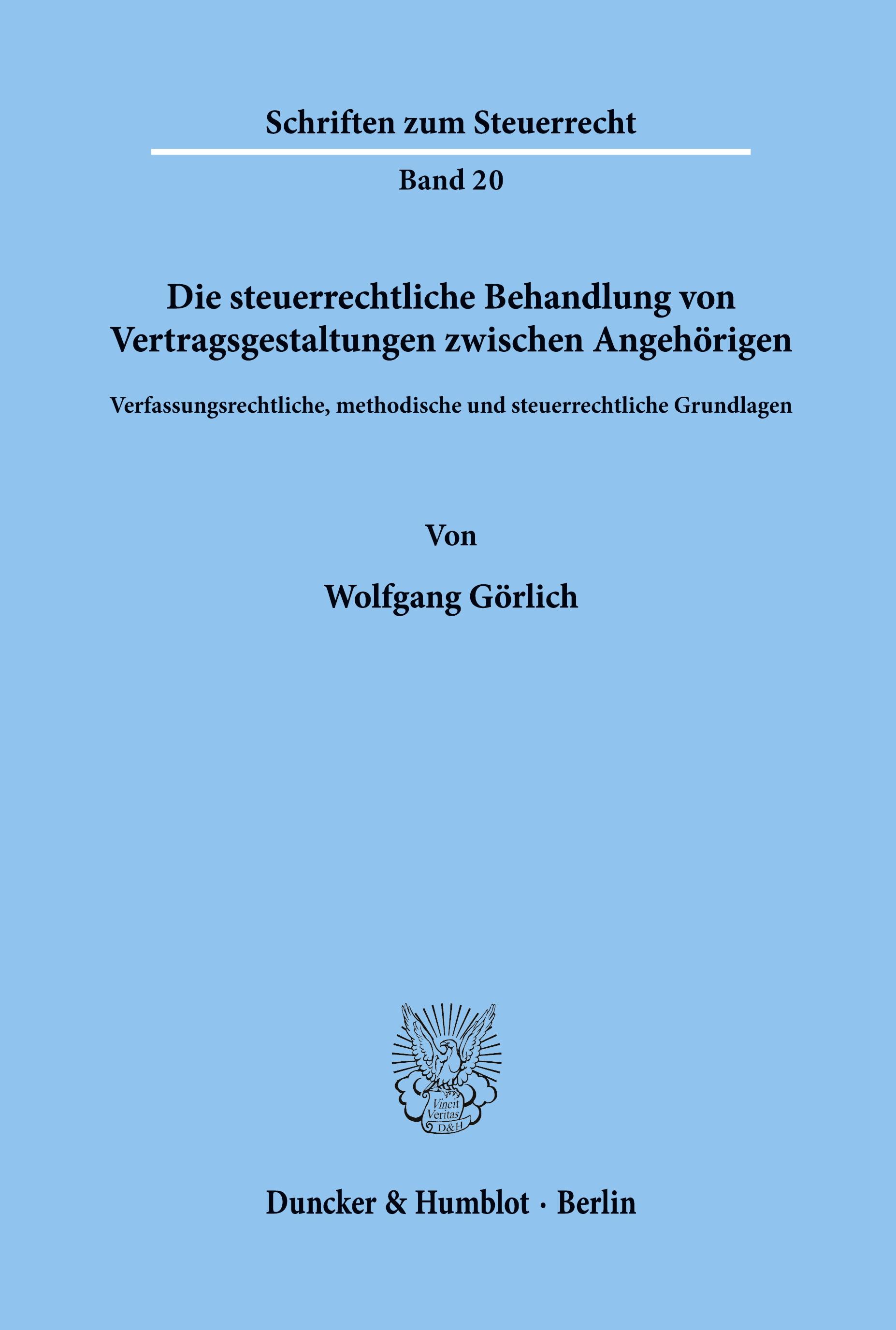 Die steuerrechtliche Behandlung von Vertragsgestaltungen zwischen Angehörigen.