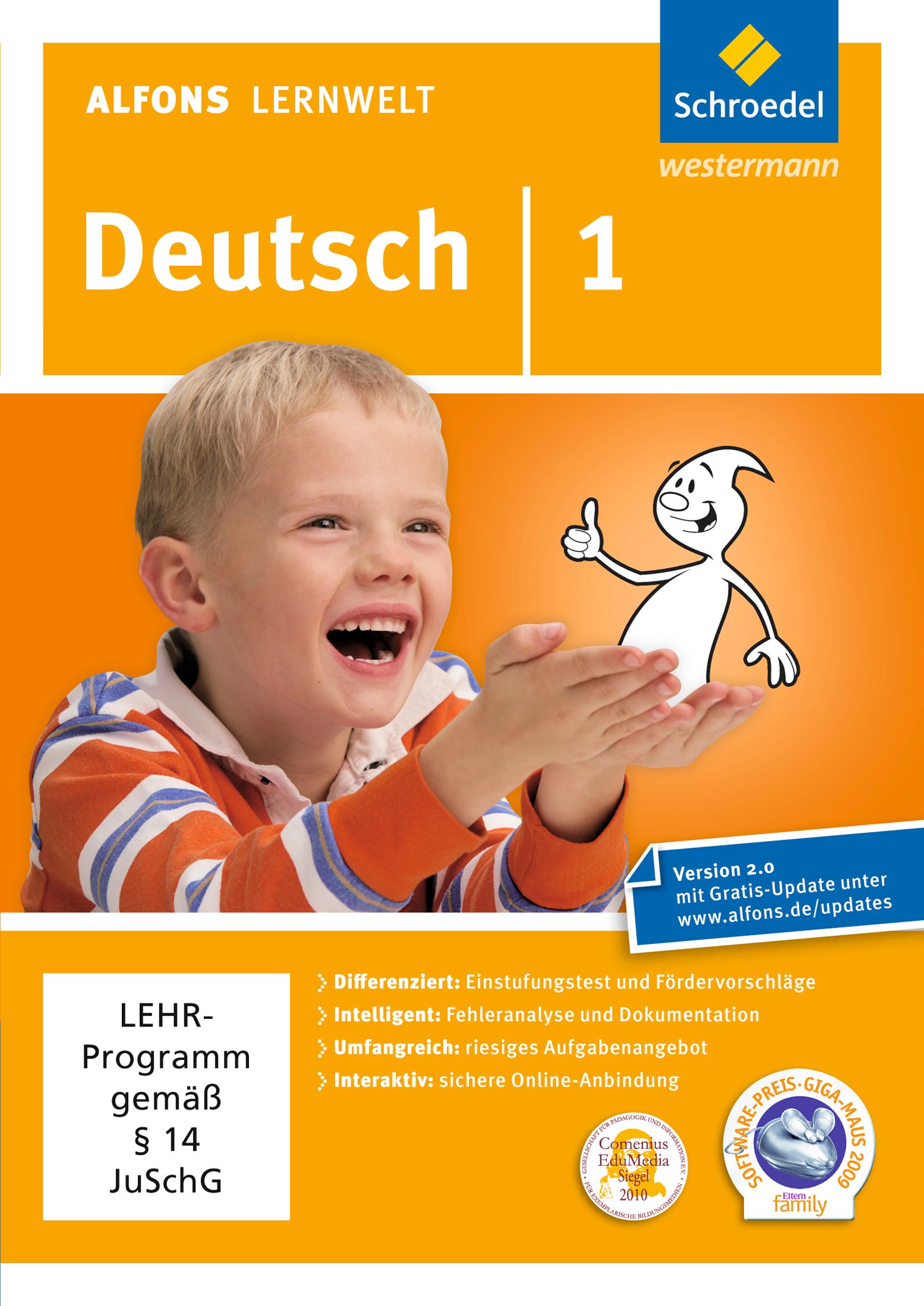 Alfons Lernwelt Lernsoftware Deutsch 1. DVD-ROM