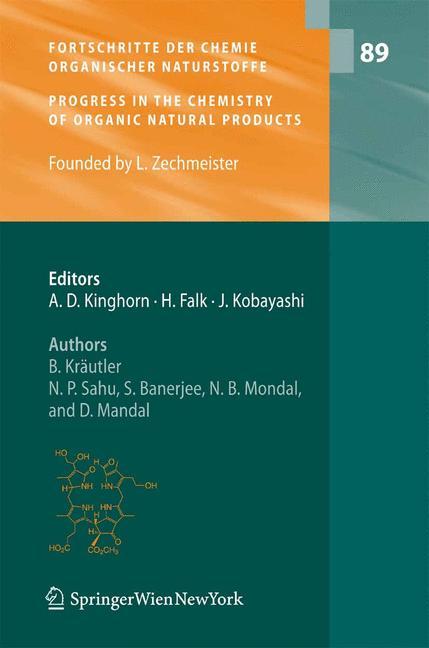 Fortschritte der Chemie organischer Naturstoffe / Progress in the Chemistry of Organic Natural Products