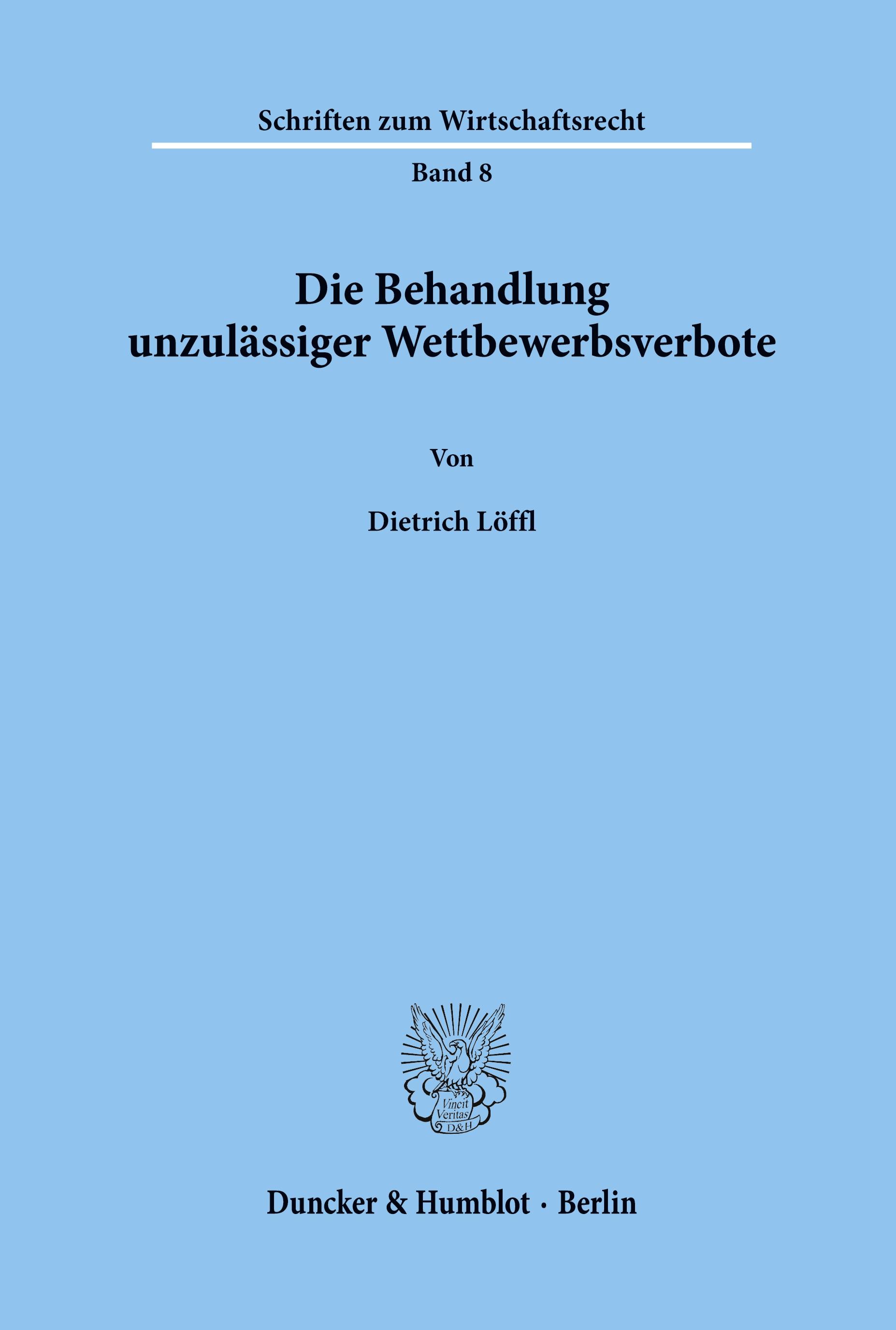 Die Behandlung unzulässiger Wettbewerbsverbote.