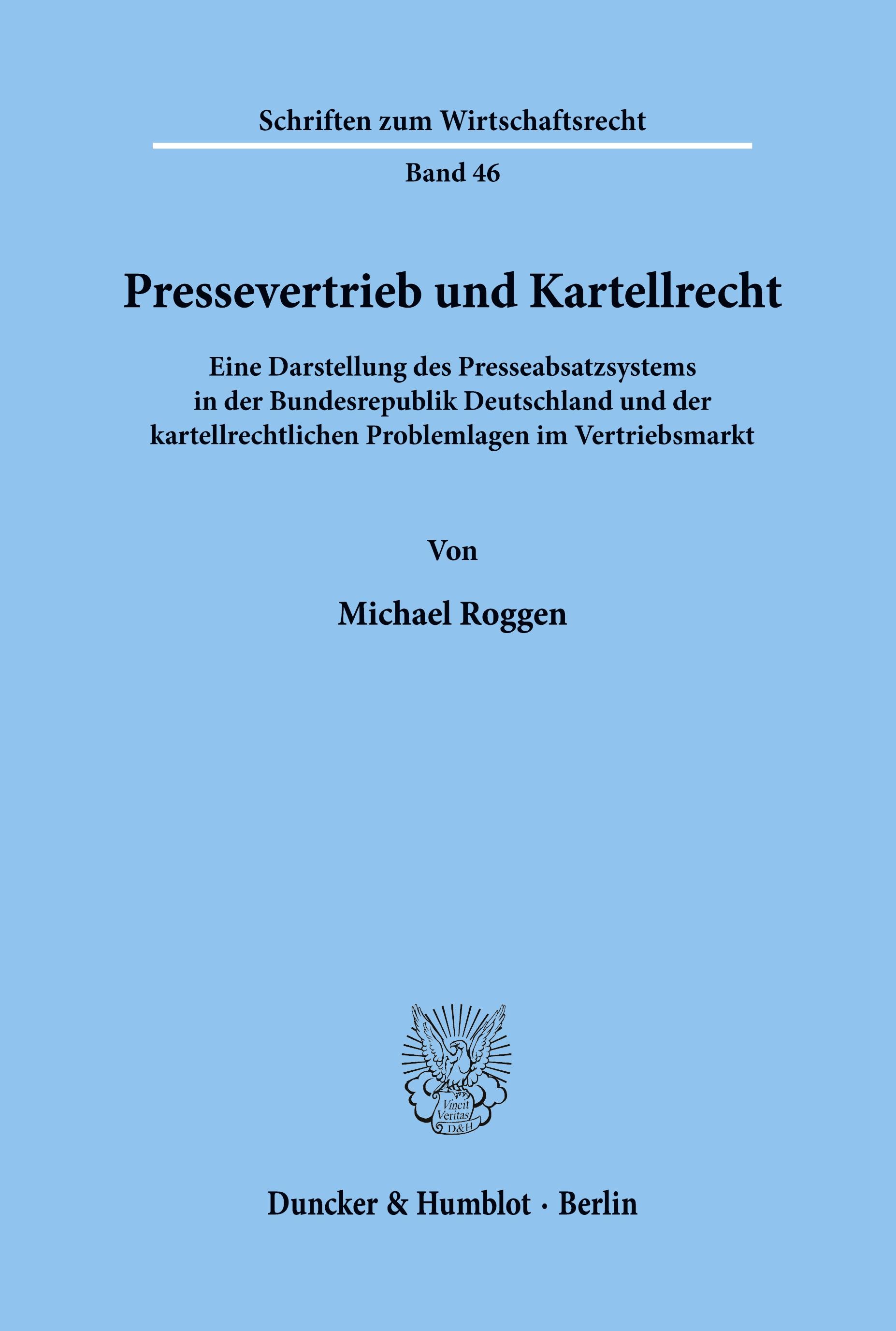 Pressevertrieb und Kartellrecht.