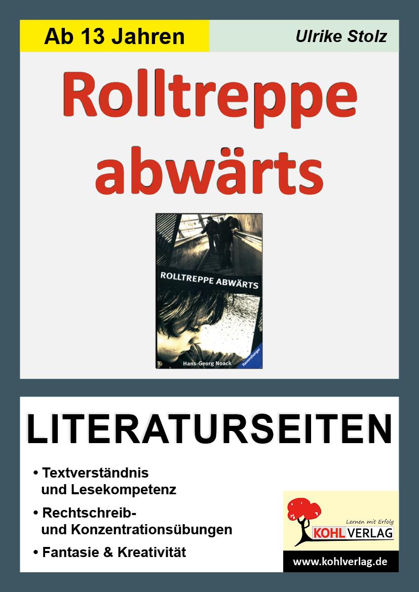 Rolltreppe abwärts / Literaturseiten