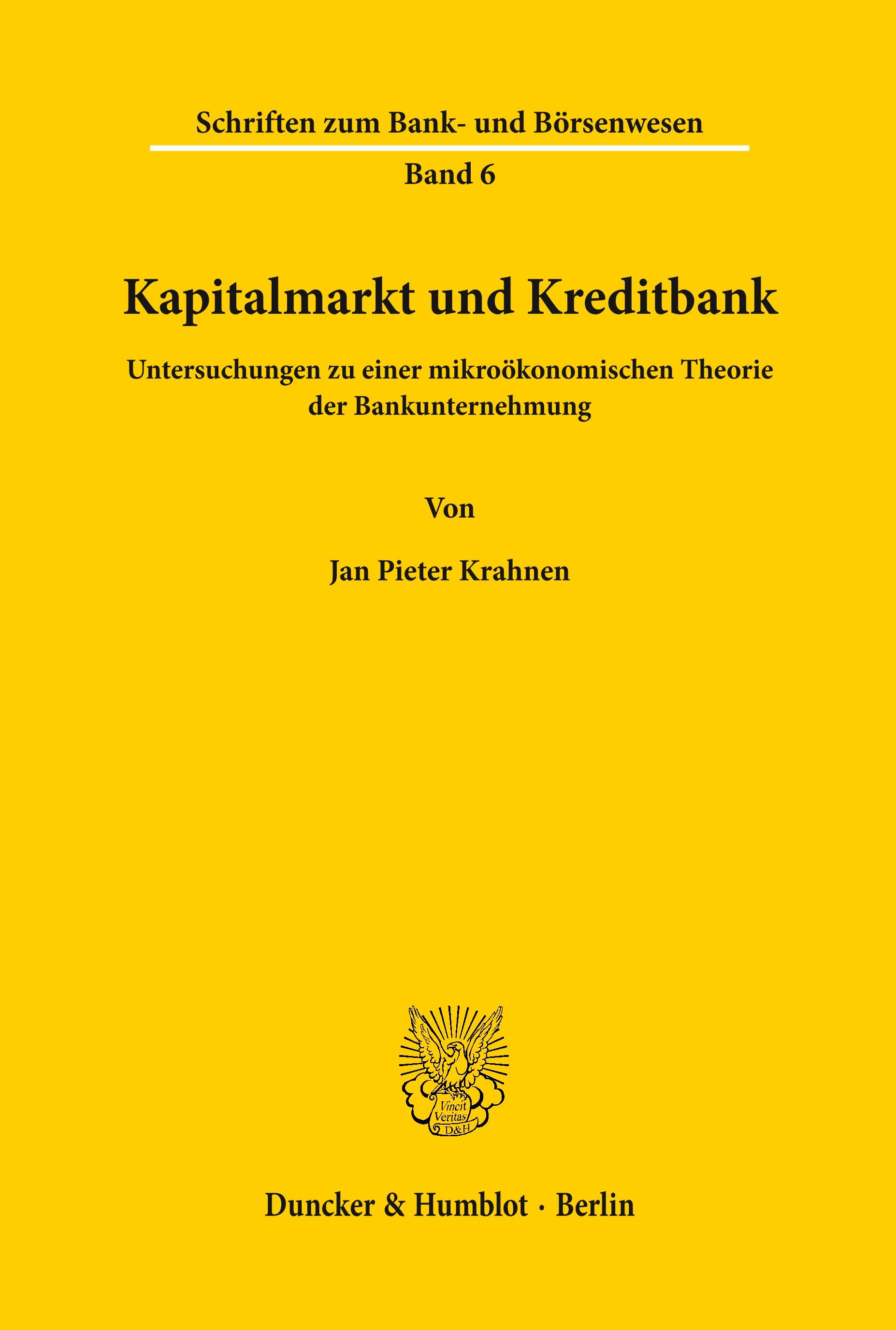 Kapitalmarkt und Kreditbank.