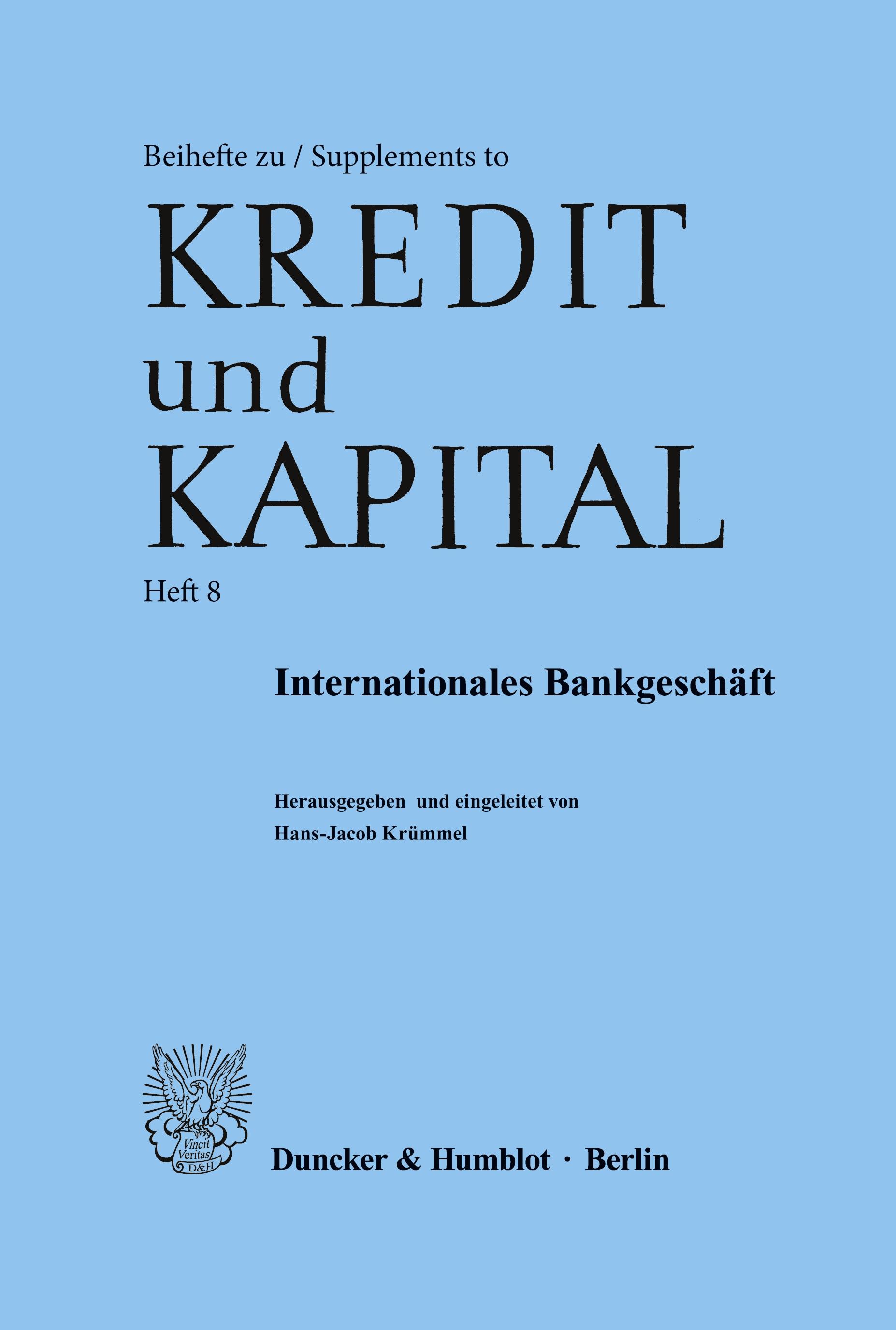 Internationales Bankgeschäft.