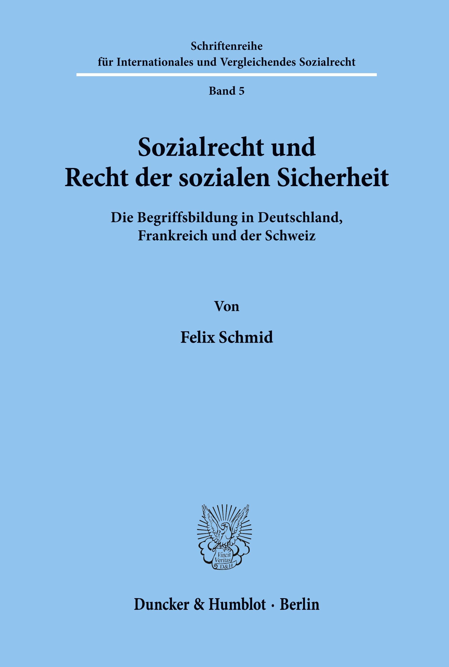 Sozialrecht und Recht der sozialen Sicherheit.