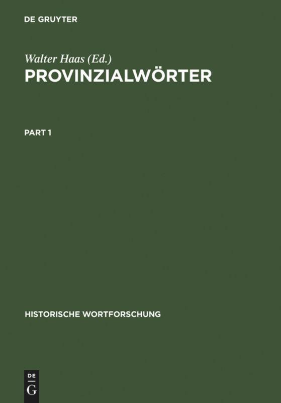 Provinzialwörter