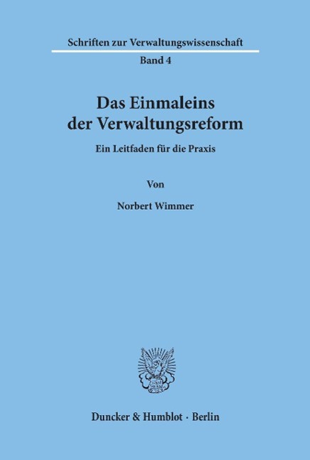 Das Einmaleins der Verwaltungsreform