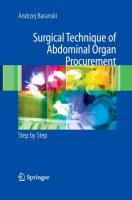 Surgical Technique of the Abdominal Organ Procurement