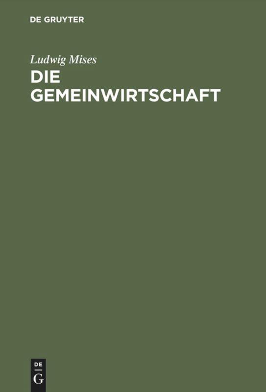 Die Gemeinwirtschaft