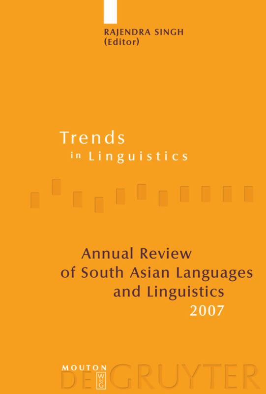 Annual Review of South Asian Languages and Linguistics