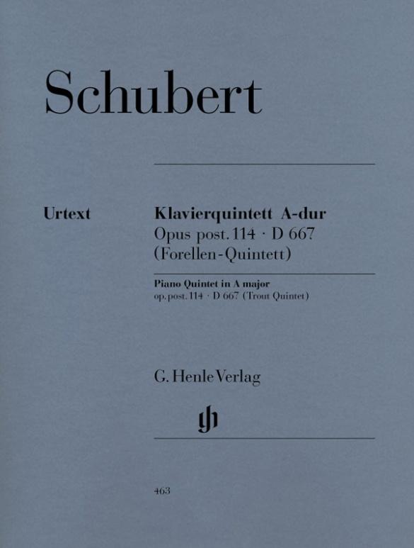 Quintett A-dur op. post. 114 D 667 für Klavier, Violine, Viola, Violoncello und Kontrabass [Forellenquintett]