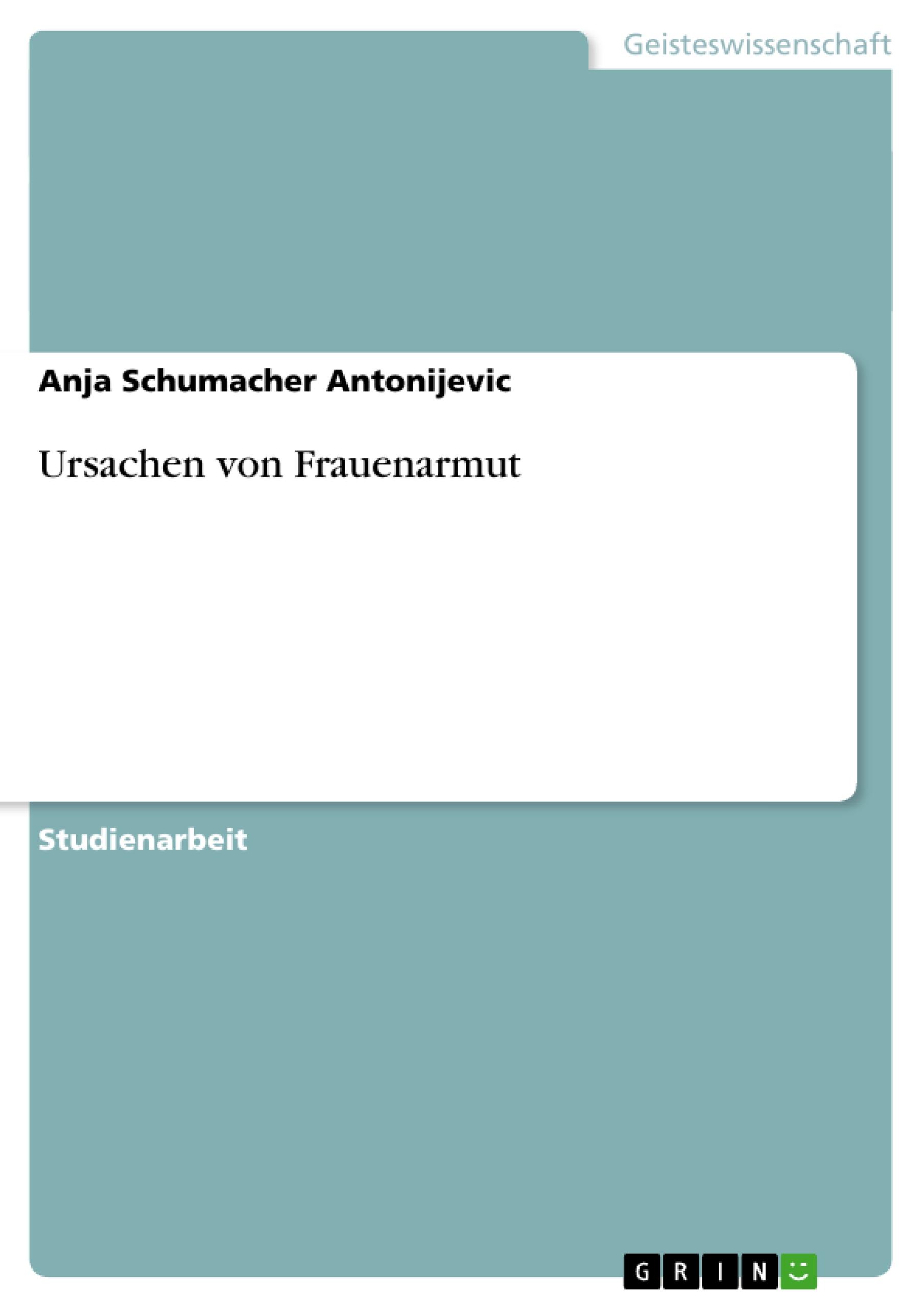 Ursachen von Frauenarmut