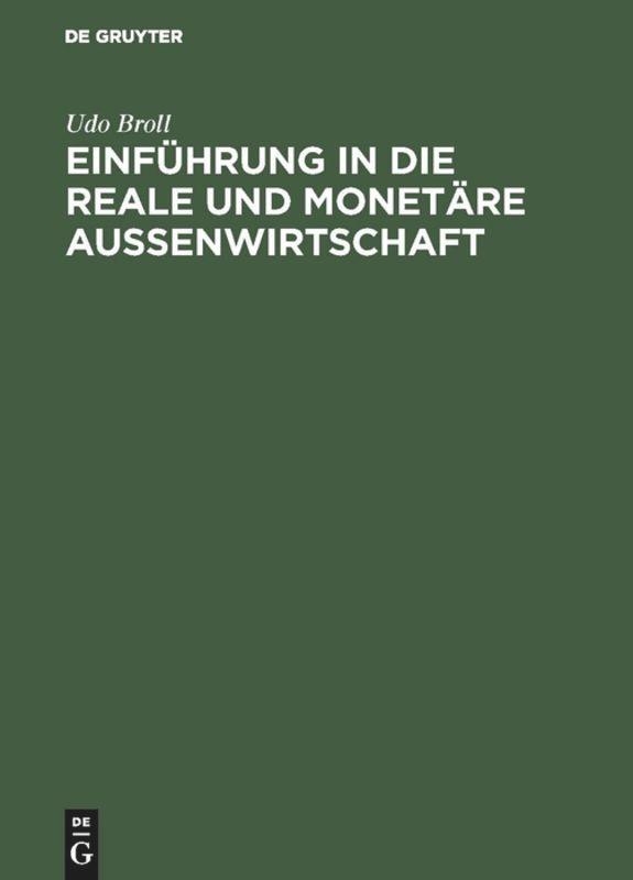 Einführung in die reale und monetäre Aussenwirtschaft