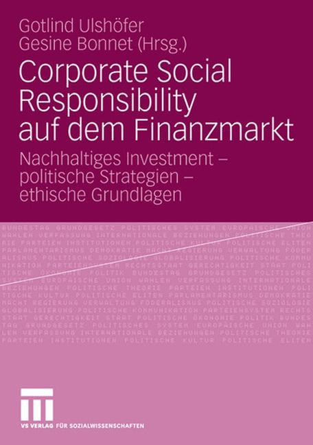 Corporate Social Responsibility auf dem Finanzmarkt