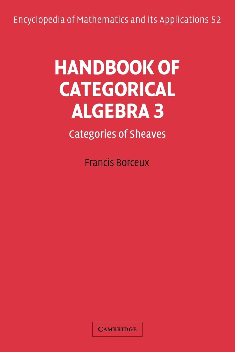 Handbook of Categorical Algebra