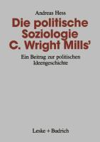 Die politische Soziologie C. Wright Mills¿