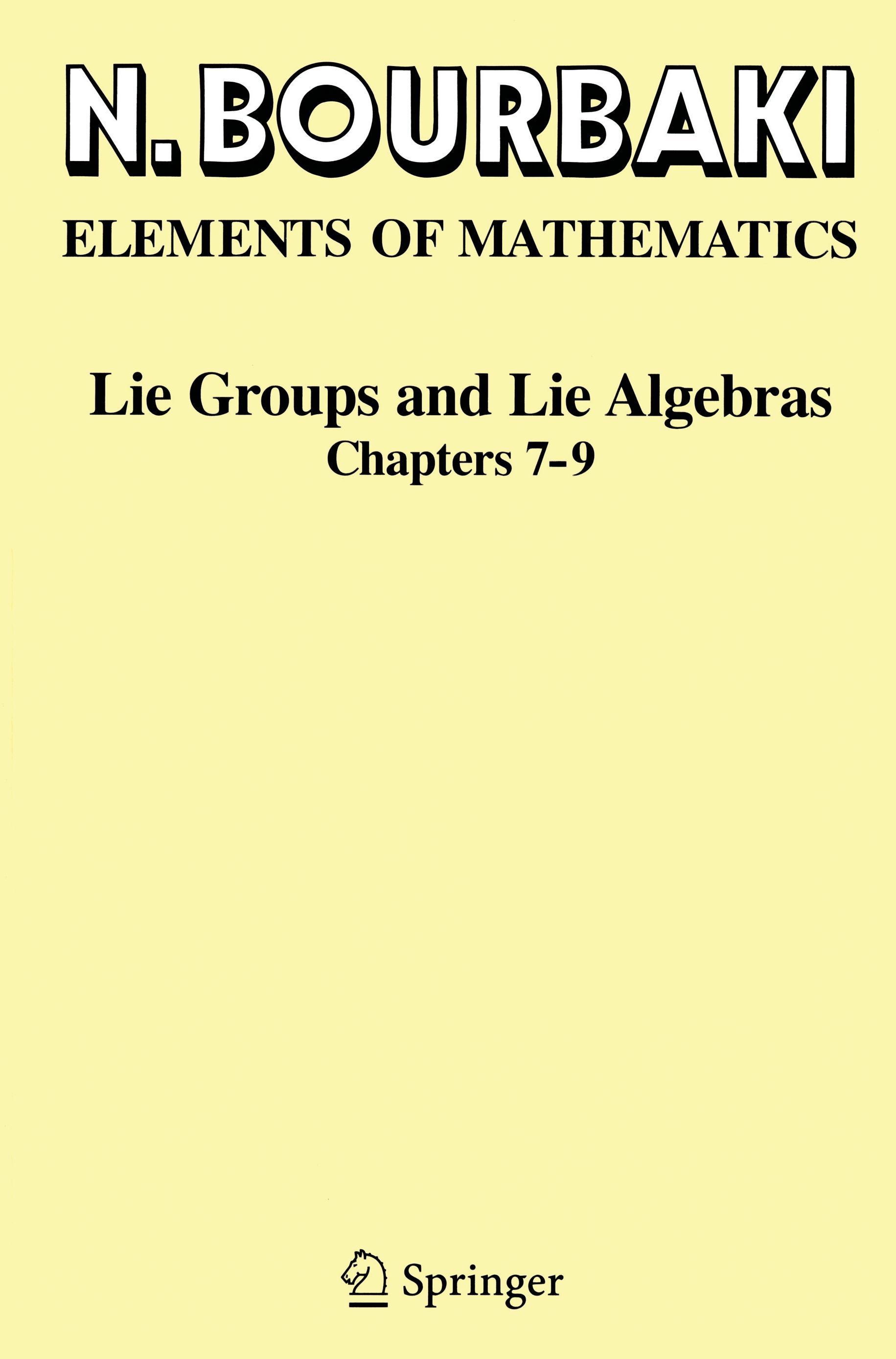 Lie Groups and Lie Algebras