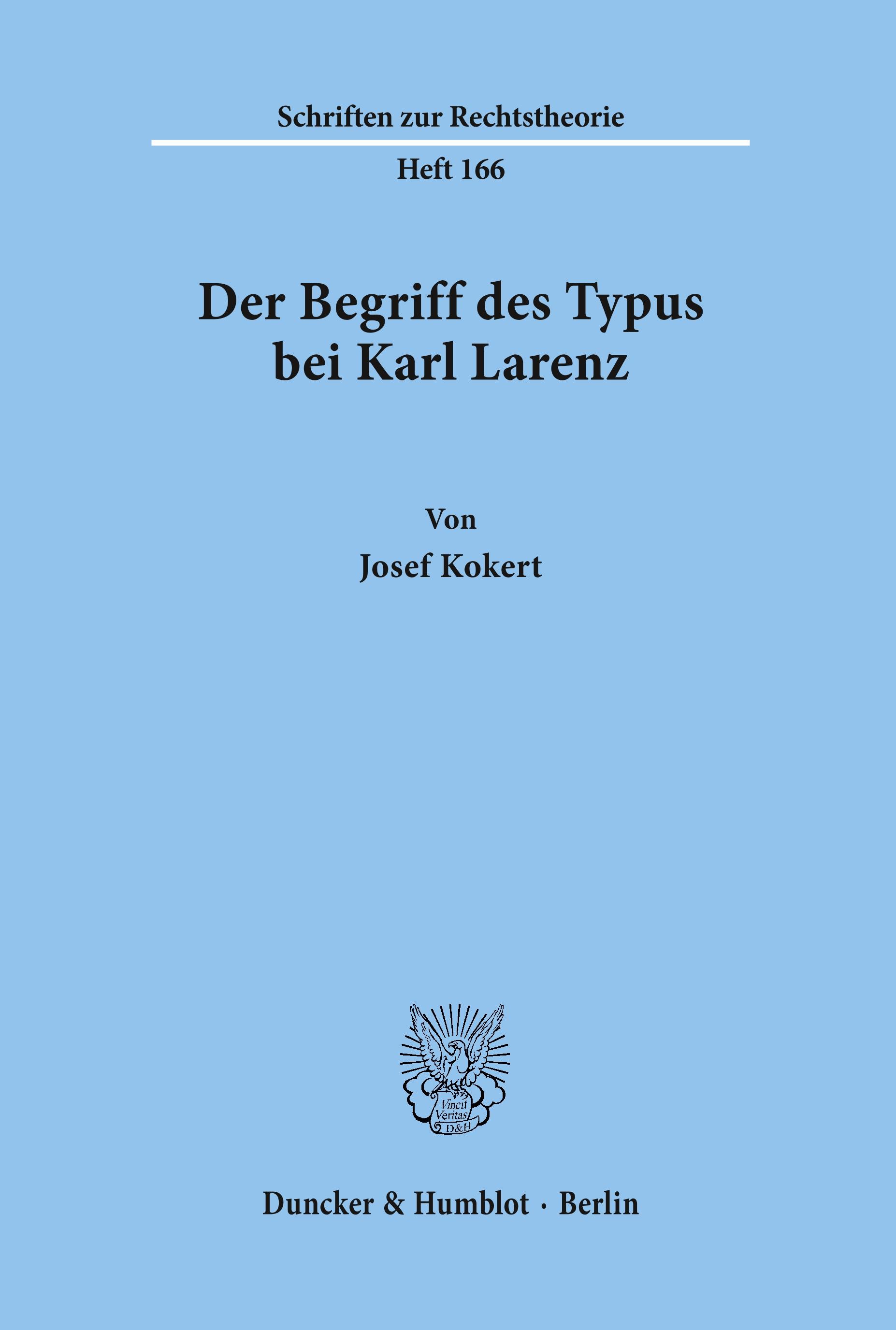 Der Begriff des Typus bei Karl Larenz.