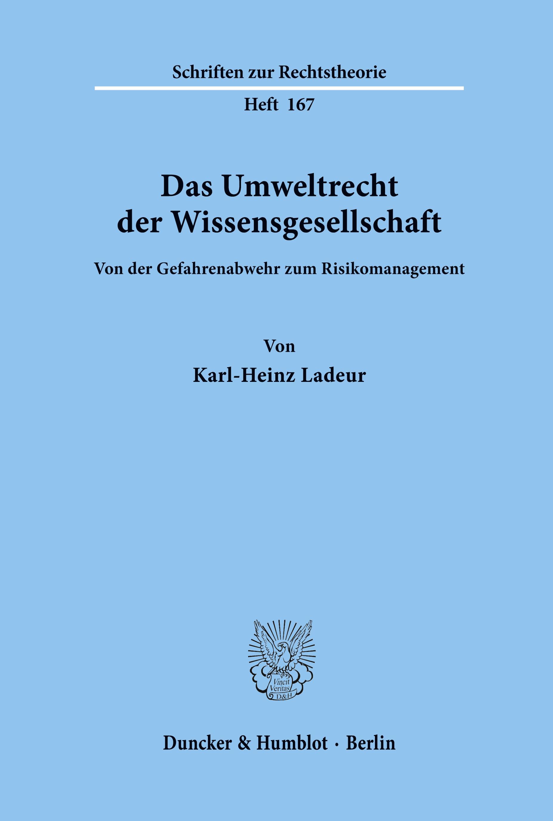 Das Umweltrecht der Wissensgesellschaft.