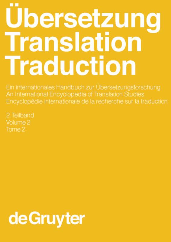 Übersetzung - Translation - Traduction. 2. Teilband