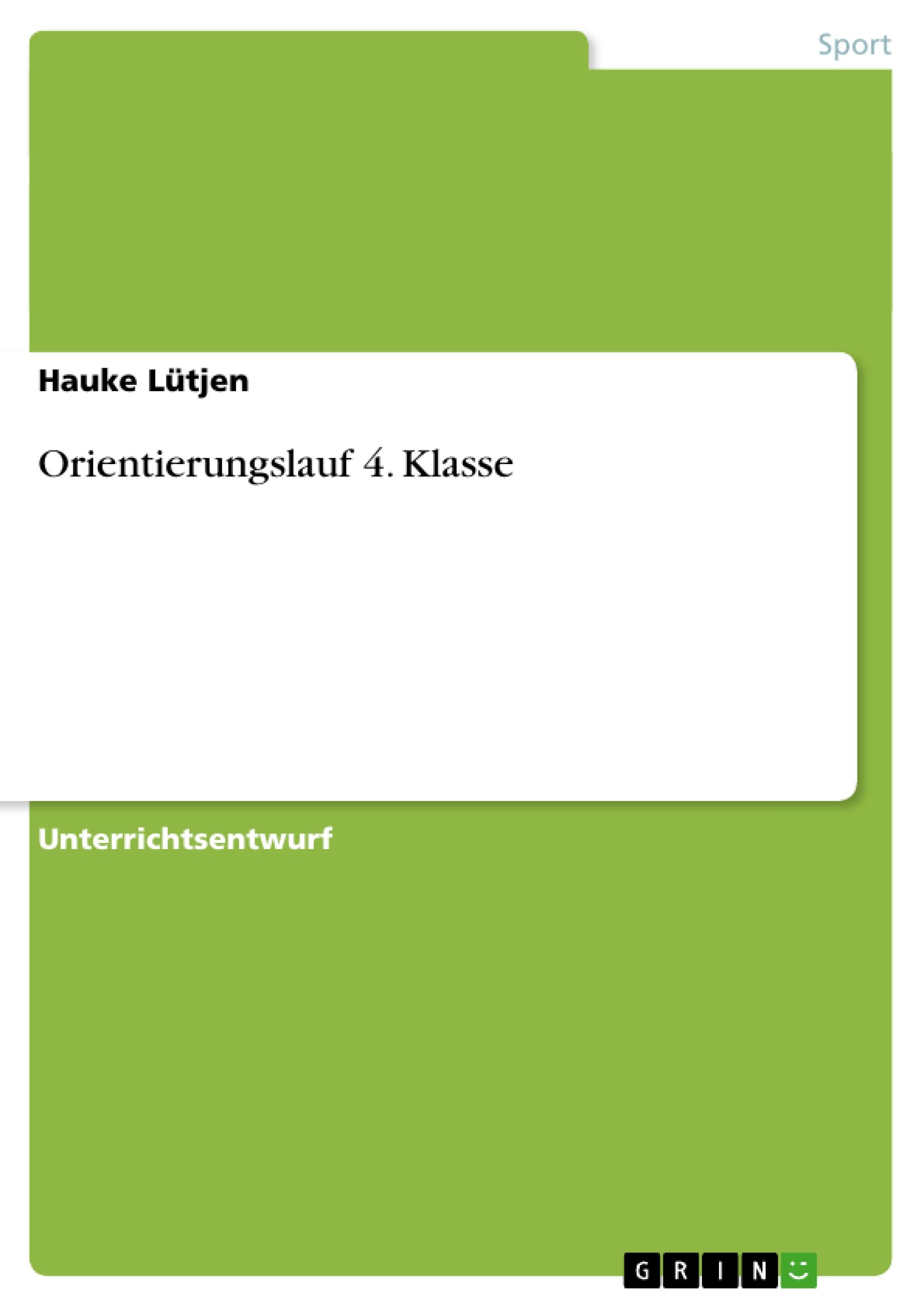 Orientierungslauf 4. Klasse