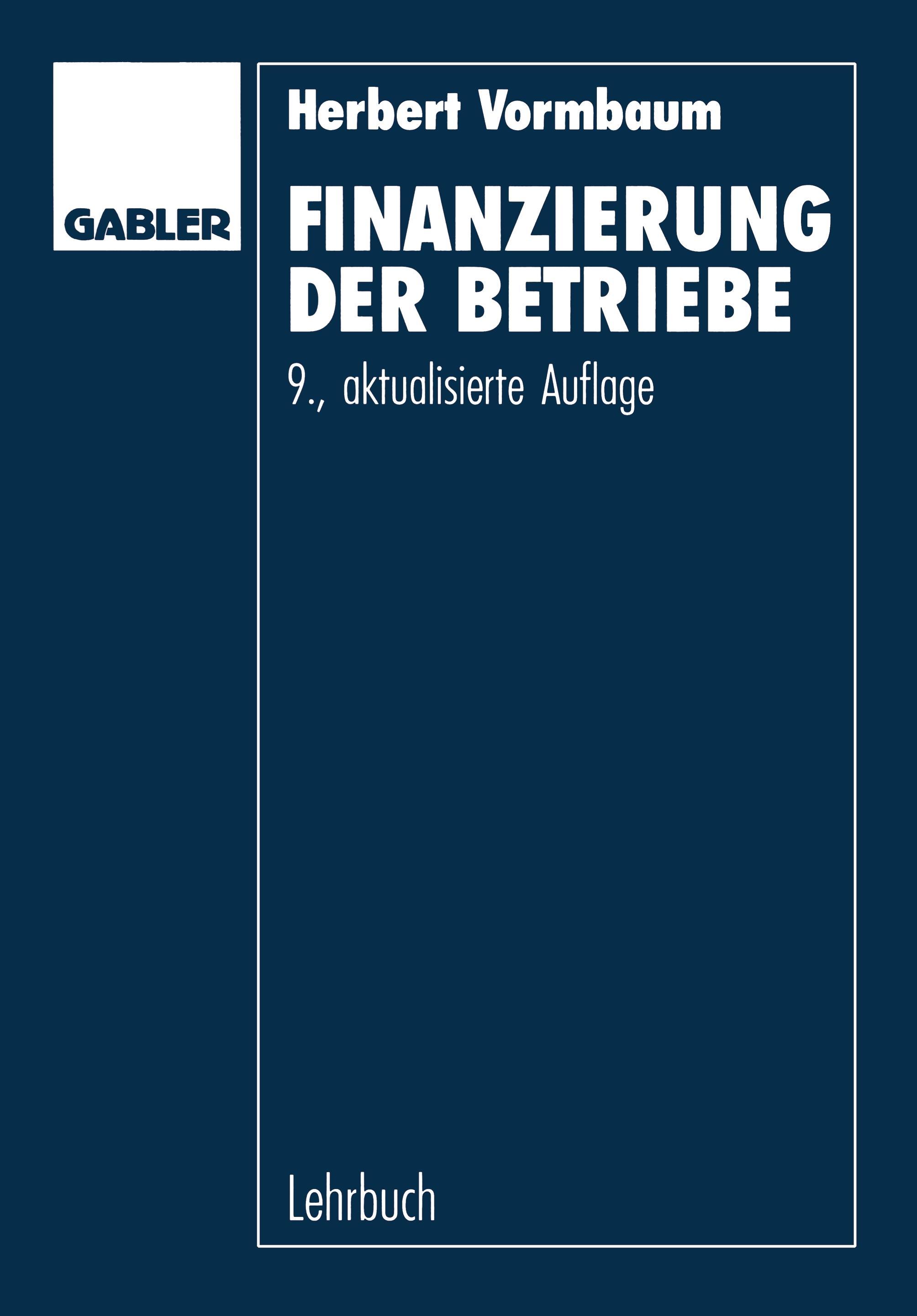 Finanzierung der Betriebe