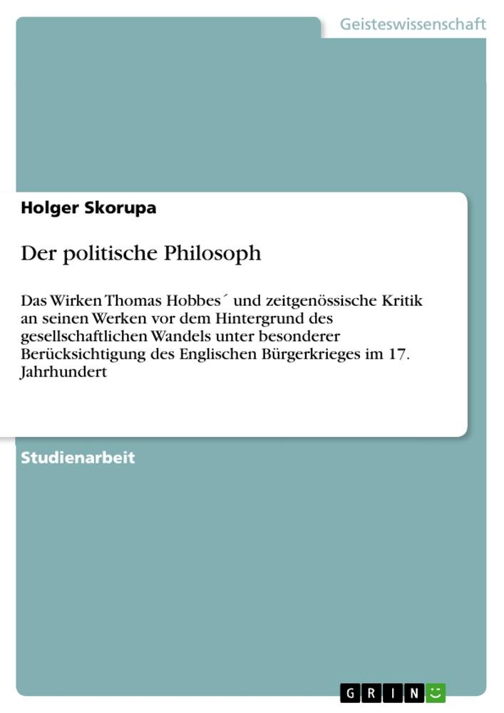 Der politische Philosoph