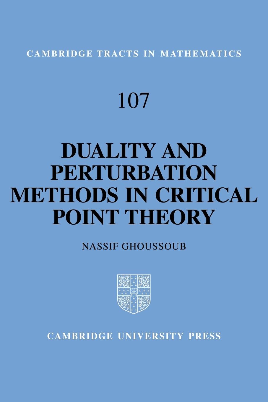 Duality and Perturbation Methods in Critical Point Theory