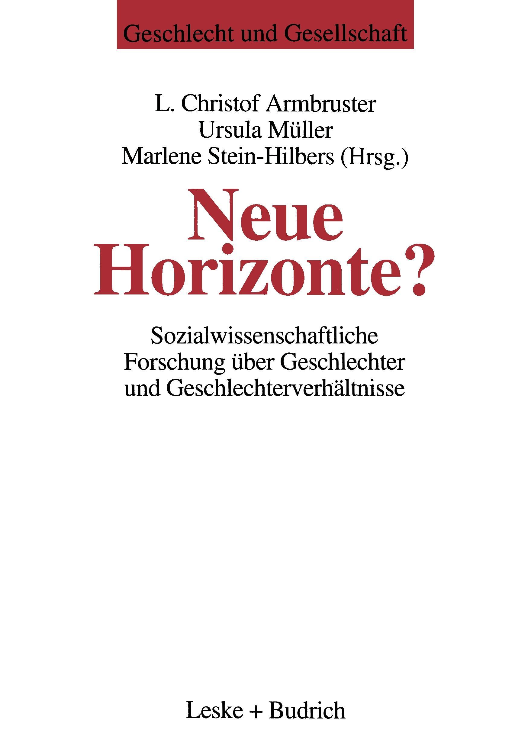 Neue Horizonte?