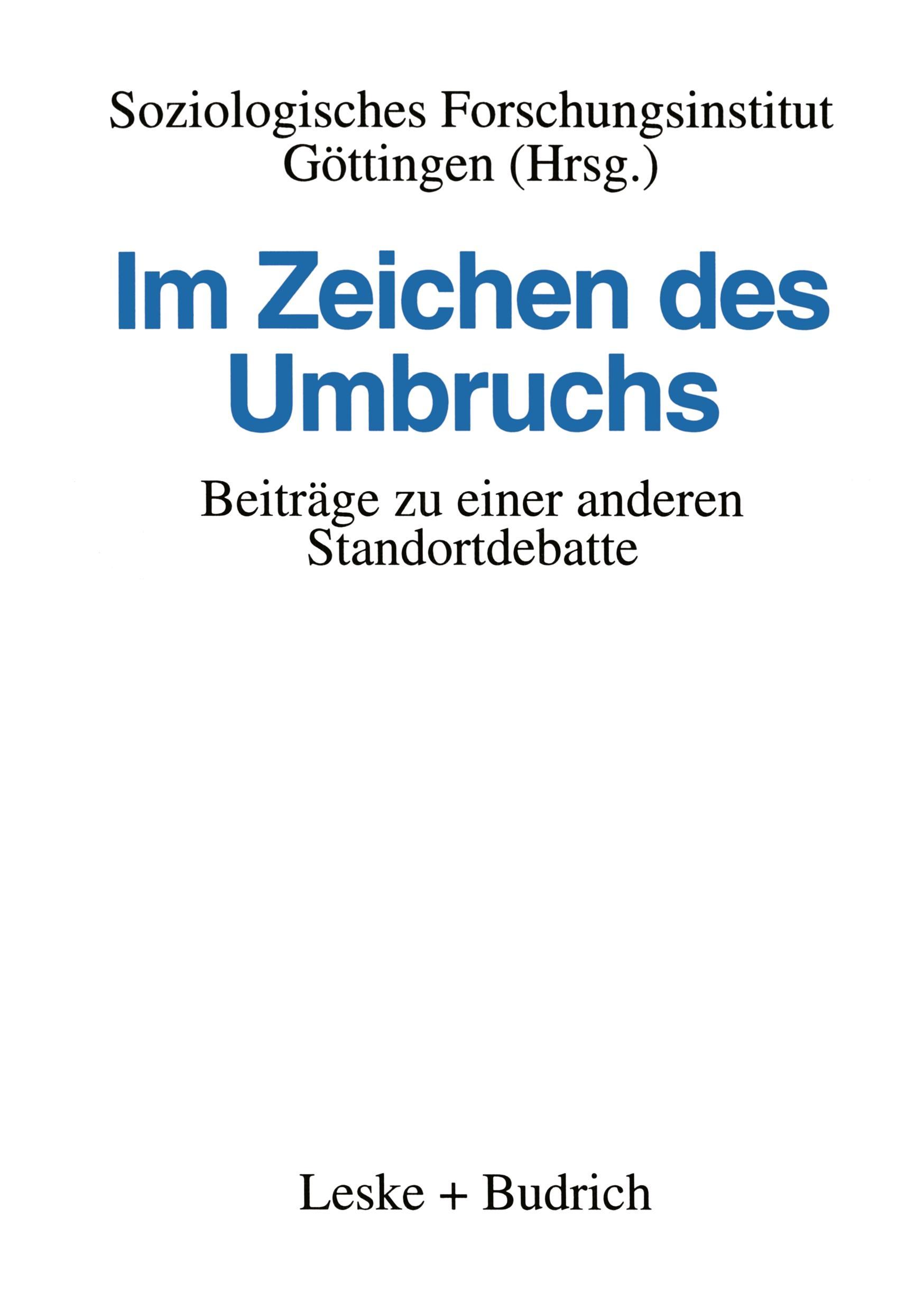 Im Zeichen des Umbruchs