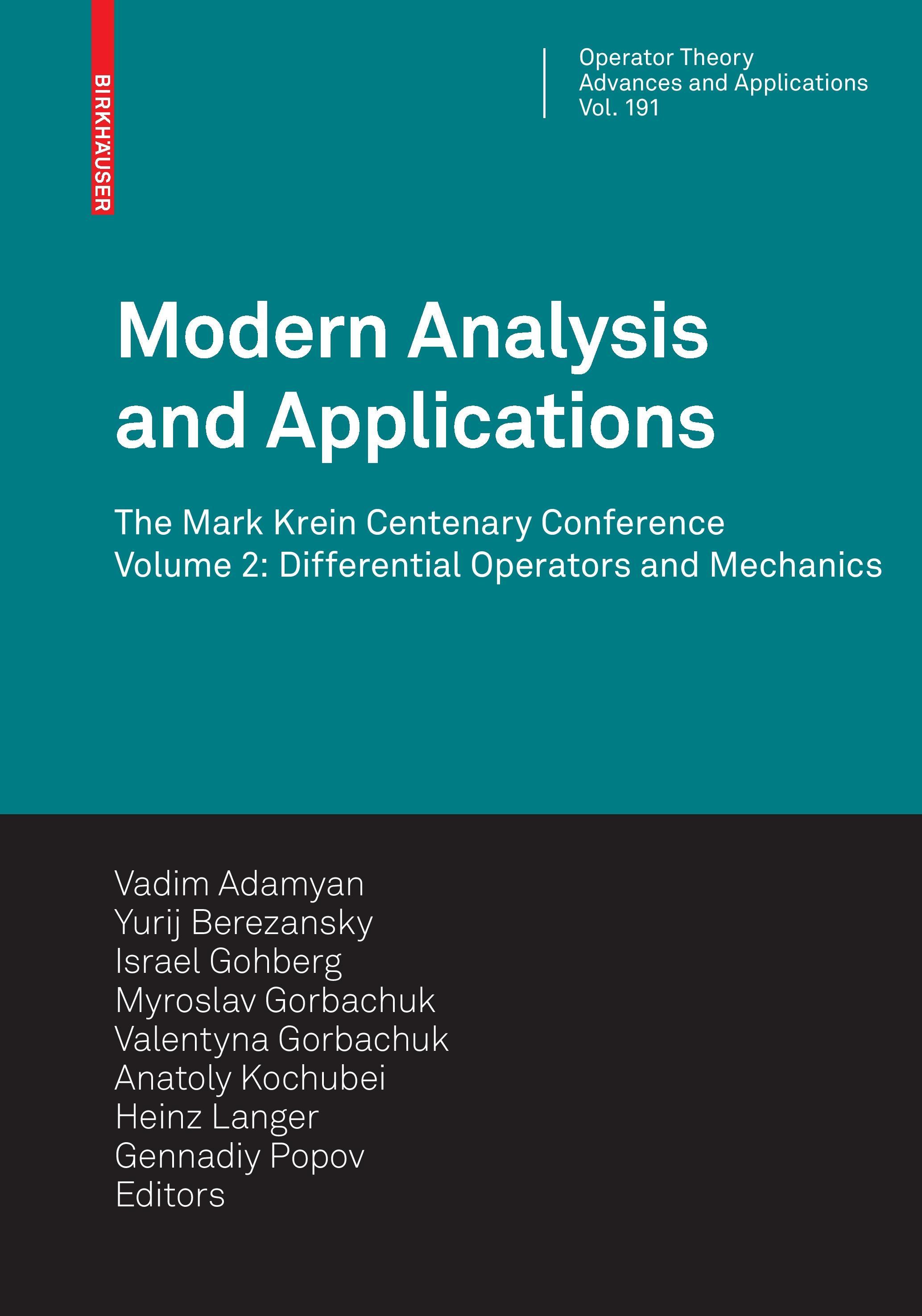 Modern Analysis and Applications