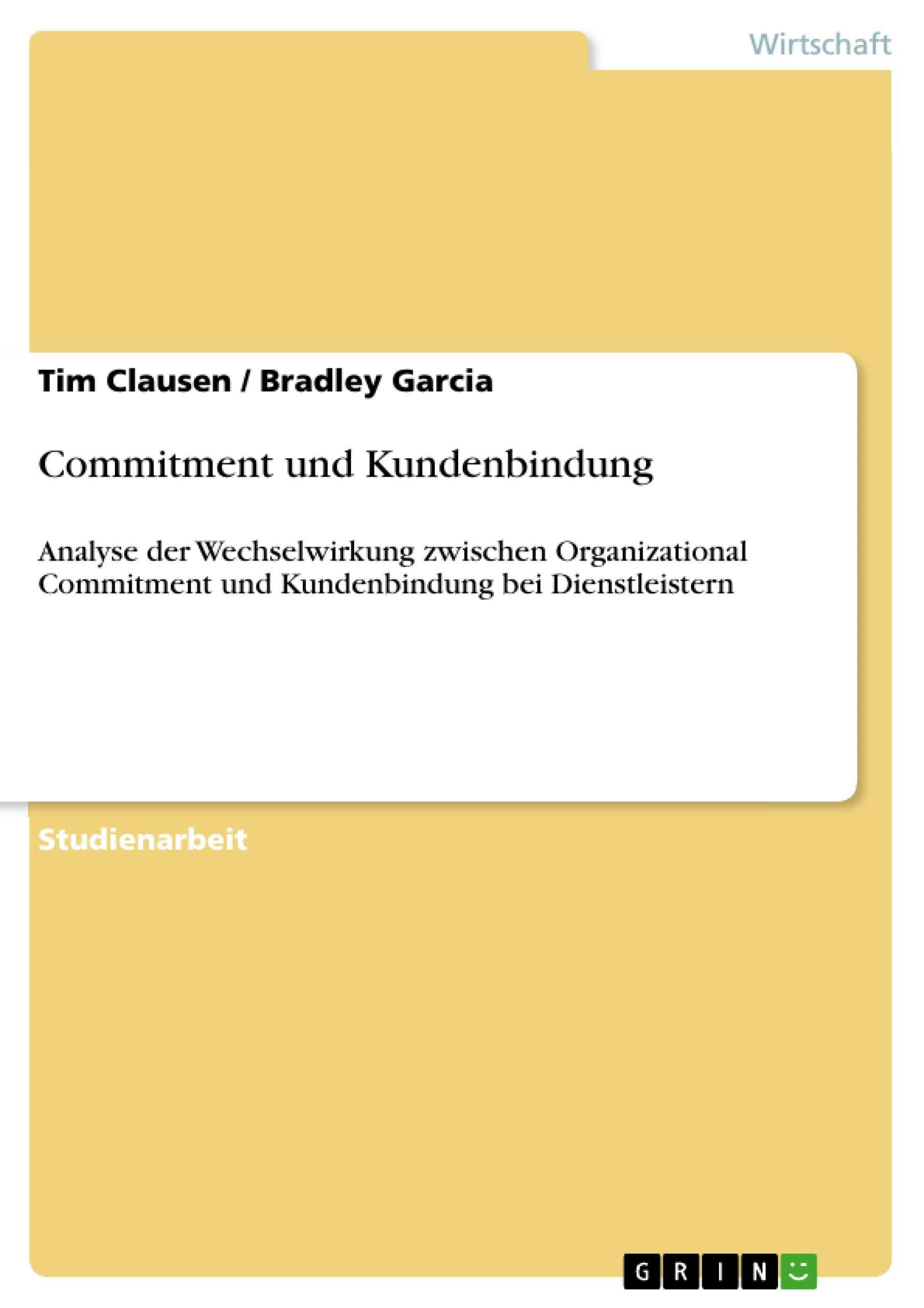 Commitment und Kundenbindung