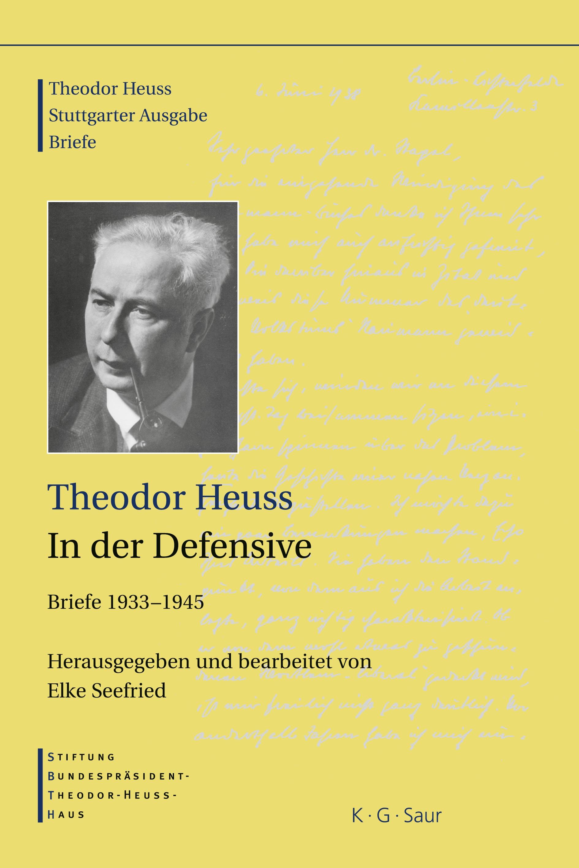 Theodor Heuss, 1933-1945, Theodor Heuss, In der Defensive